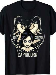 Capricorn Zodiac T-Shirt - Grey - View 7