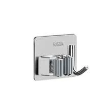 Giá treo chổi bằng thép không gỉ, thiết kế gắn tường không cần khoan, thích hợp làm giá treo chổi trong phòng tắm và nhà vệ sinh, có kẹp dính chắc chắn. - Nhiều màu - Xem 3