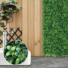 1pc Artificial Evergreen Ivy Panel, Deep Green Plastic Hedge, Fake Greenery. Suitable For Indoor/Outdoor Privacy Screens, Wedding/Home/Office Decor, Spring, Balcony Shading, Wall Decoration - Multicolor - View 6
