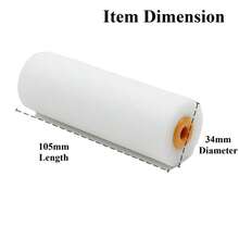 Bộ 10/20 cọ lăn sơn 4 inch, 10 đầu mút xốp, 1 giá đỡ, cọ lăn sơn gốc nước, cọ lăn sơn, cọ nhỏ dập nổi không để lại dấu vết - Bộ - Xem 6