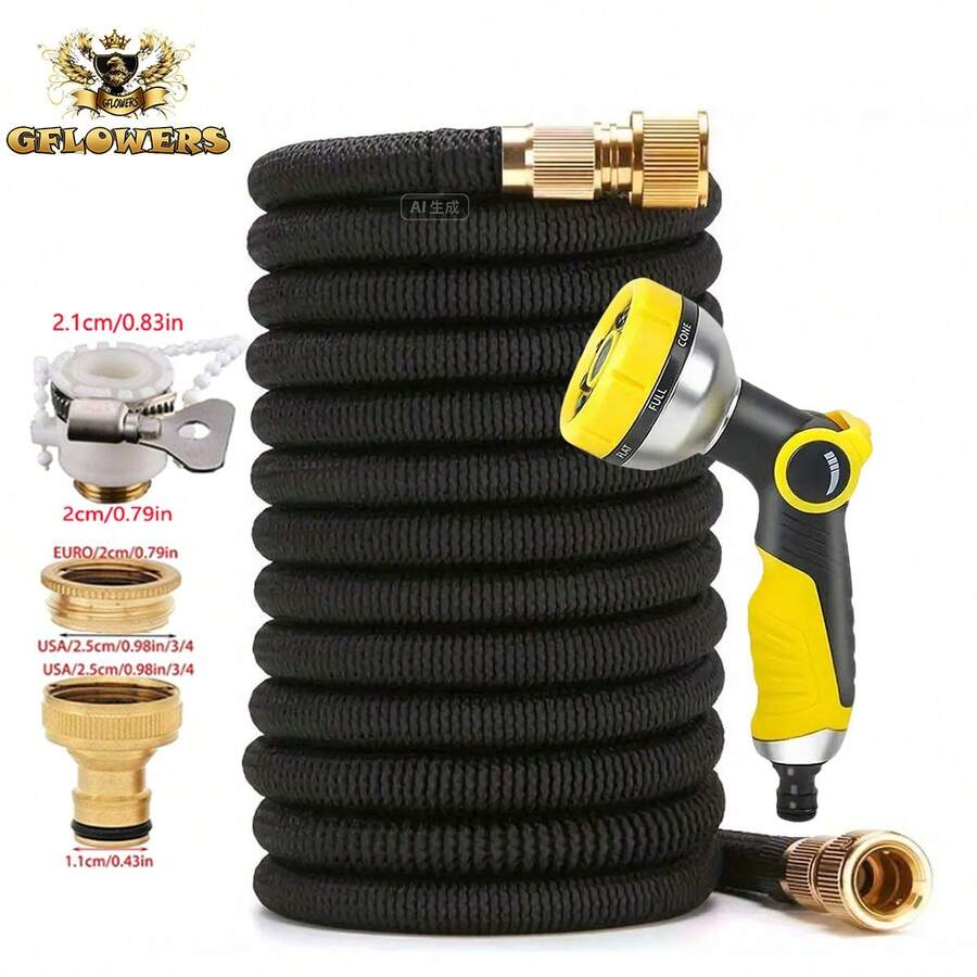Ống tưới vườn bán chạy nhất - Ống mềm dẻo - Ống tưới cây - Ống rửa xe áp lực cao hai lớp bằng cao su latex - Vật tư làm vườn - Hệ thống tưới tiêu - A - Xem 1
