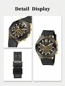 GUESS Essential Business Commute: GW0492G1 Stainless Steel Watch For Modern Professionals - Black - View 6