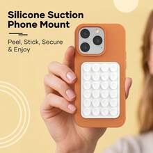 Giá đỡ điện thoại bằng silicon có đế hút, đế hút chống trượt, phụ kiện giữ điện thoại rảnh tay để chụp ảnh tự sướng và quay video, giá đỡ silicon dính chắc chắn cho điện thoại di động màu đỏ tươi và đỏ đậm, tương thích với Android và hầu hết các điện thoại thông minh, quà tặng cho mẹ, gia đình, bạn bè, trẻ em, sinh nhật, ngày lễ, phụ kiện ốp lưng điện thoại, miếng dán điện thoại. - trắng - Xem 5