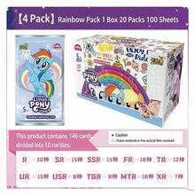 Hasbro Bộ sưu tập thẻ My Little Pony hoàn chỉnh, gói cầu vồng Wave 2, Wave 3, Wave 4 - Hộp độc quyền của KAYOU - Bộ sưu tập thẻ tình bạn vĩnh cửu - Món quà sinh nhật hoàn hảo cho các bữa tiệc của bé gái. - Nhiều màu - Xem 5