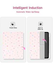 1 chiếc ốp lưng máy tính bảng gấp gọn hình ngôi sao màu hồng, có chân đế xoay đa góc, tương thích với iPad 2025/thế hệ thứ 10/10.2" Pro 11 2021/2020/Mini6,7, tương thích với Samsung Galaxy Tab A8 10.5" 2022, có khe cắm bút cảm ứng, chống rơi, có chân đế bảo vệ, món quà lãng mạn và thiết thực dành cho người dùng máy tính bảng. - Nhiều màu - Xem 3