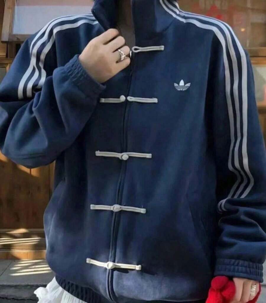 2026 New Fashion Original China Tang Exclusive Year Of The Snake Unisex Training Jacket New Eight Colors HOT - Blue - View 1