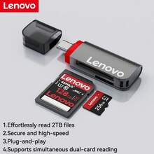 Pembaca Kartu SD Lenovo 2-in-1, Transfer Kecepatan Sangat Tinggi, Kompatibel dengan Berbagai Perangkat, Pasang dan Mainkan, Ringan, Dapat Digantung dengan Tali - View 12