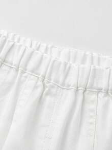 Balabala Quần cho bé mềm mại, nhẹ, thoáng khí, kiểu dáng thường ngày dễ thương mùa hè 2026 - Tông màu trắng - Xem 3