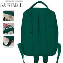 Shendy Vendy Backpack With Large Capacity, 5-Piece Set Fashionable Cool Youth Backpack Pencil Case Laptop School Student - MOD217 綠色 - 查看 4