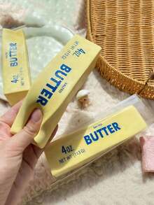 2pcs Soft Butter Stick Squishy Toys - Slow Rising Soft Cheese Sticks, Practical Joke Gifts, Stress Relief Toys, Perfect For Holidays, Birthdays And Parties - A - View 6