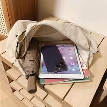 This Crossbody Bag, Made Of Simple Nylon, Is Lightweight Yet Spacious. It Features An Adjustable Shoulder Strap And A Waterproof Design, Making It Suitable For Various Occasions Such As Travel, Office, And Leisure. It's An Ideal Choice For University Campuses, Commutes, And Daily Work. - Multicolor - View 6
