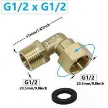 1/2 Inch Brass Fittings, Push-To-Connect Fitting Kit, Quick Connect Push-In Fittings, Suitable For PEX Copper Pipes And CPVC Pipes, Brass Elbow Tee, Brass Accessories - Common to Europe and America - View 1