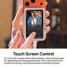 This Phone Features A Rear-Mounted Selfie Display Screen With Touchscreen Projection, Making It Ultra-Thin And Portable. It's Plug-And-Play, Compatible With Both Apple And Android Devices, And A Must-Have For Selfies. - White - View 4