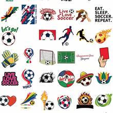 50pcs Football Stickers, Football Player Stickers, Football Sports Stickers, Football Gifts, Cartoon Sports Waterproof Stickers Suitable For Laptop, Phone, Car, Skateboard, Water Bottle, Scrapbook, Notebook - E - View 6