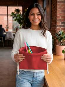 Shendy Vendy Backpack With Large Capacity, 5-Piece Set Fashionable Cool Youth Backpack Pencil Case Laptop School Student - MOD100 紅色 - 查看 6