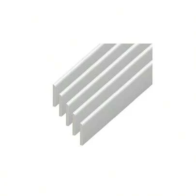 UPVC Plastic Trim 65mm X 1.25m X 5 Pk - White Architrave Skirting Board/Window