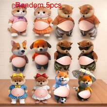 3D Cartoon Corgi Dog Belly Sticker, Cute Puppy Sticker, Soft Silicone Phone Case Sticker, Adult Stress Relief Sticker - Multicolor - View 8