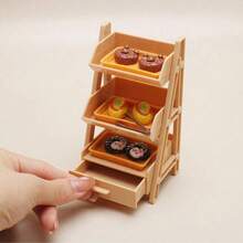 Estante de pan en miniatura, juguete de comida de pan en micro, modelo de postre dulce, decoración pequeña, juguete de comida de resina, estilo y color aleatorios, adecuado para la decoración de la casa de muñecas - Multicolor - Ver 8