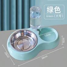 二合一自动宠物喂食器和饮水器，防滑猫狗碗带循环饮水器，宠物用品 - 多重規格 - 查看 14