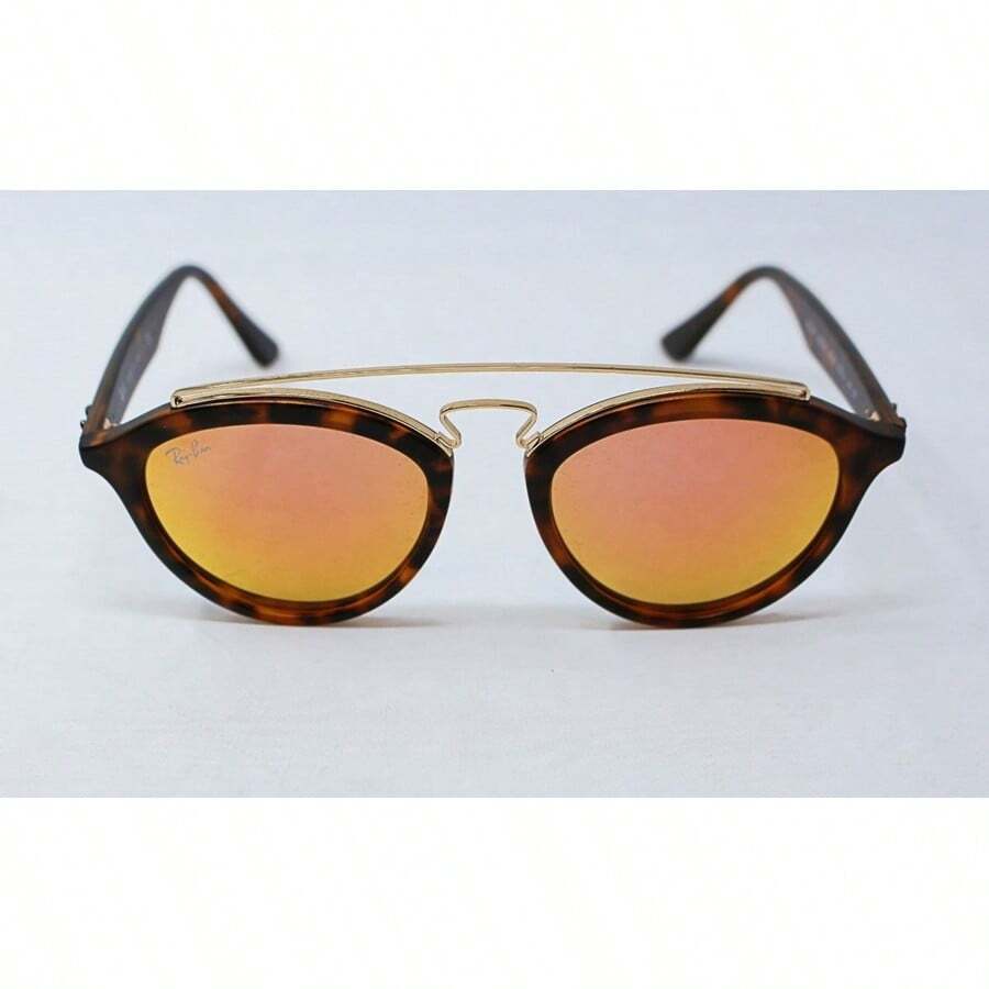 Ray Ban Rb 4257 6092-2Y Small - Tortoise-Copper By Ray Ban For Unisex - 50-19-145 Mm Sunglasses - White - View 1