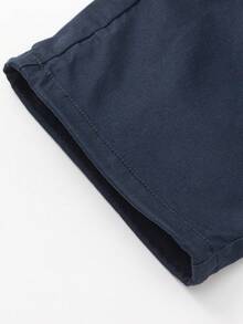 Boys Cargo Pants Elastic Waist Lightweight Breathable Casual Summer Pants 2026 - Dark Blue - View 5