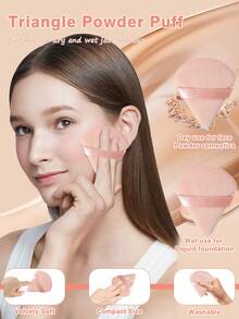 Bộ dụng cụ trang điểm 8/20/25/46 món bao gồm: 1 túi đựng mỹ phẩm và đồ dùng cá nhân đa năng có khóa kéo chống thấm nước + Bộ 25 cọ trang điểm + 4 bông mút trang điểm + 4 bông mút trang điểm mini + 4 bông phấn tam giác + 4 bông phấn dạng cushion mini + 1 băng đô cài tóc + 2 dây đeo bát trang điểm + 1 dụng cụ vệ sinh cọ trang điểm - Màu be - Xem 9
