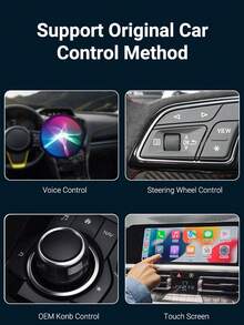 XUDA 2026 New Super Mini Wireless To Wired CarPlay And Android Auto 2-In-1 AI Box, Plug And Play, Suitable For 99% OEM Vehicles, Wired CarPlay/Android Auto, 2.4~5.0 GHz WiFi5, Fashionable And Portable - B - View 7
