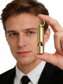 1 chiếc còi huấn luyện chó, dụng cụ huấn luyện chó, còi sinh tồn ngoài trời - Màu vàng - Xem 2