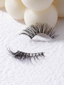 LIMEIKAI 7 Pairs/Set False Eyelashes, Semi-Transparent Lash Design, Lengthening Lashes, Natural Look, Suitable For Party And Club - Black - View 7