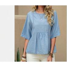 Women Outdoor Shirts - Light Blue - View 8