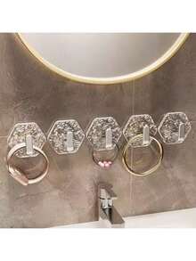 Transparent Multi-Function Bathroom Hanging Hook - Multicolor - View 6