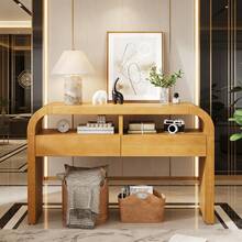 Sofa & Console Tables - Natural + MDF - View 1