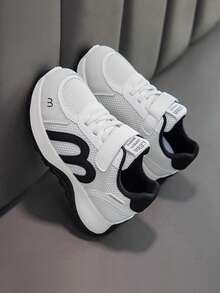 Giày thể thao casual mới mùa Xuân/Thu 2026, giày chạy bộ đế mềm dành cho bé trai và bé gái - màu đen - Xem 4