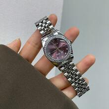 1pc CILOA Women's High-End Luxury Calendar Waterproof Quartz Watch, Suitable For Daily Wear And Festivals - Purple - View 6