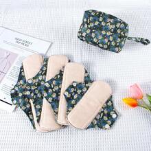5pcs Reusable Sanitary Pad Set With Storage Bag (4pcs Pads + 1 Bag) - Washable, Odorless Feminine Hygiene Pads, Suitable For Day And Night Use, Multiple Sizes, For Women's Health Care - one-size - View 11