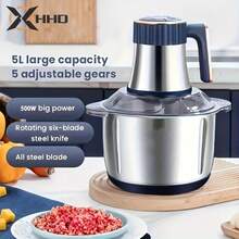 HHD 2026 New Model Electric Meat Grinder, Stainless Steel Fully Automatic Commercial Large Capacity Multi-Function Meat Mincer Vegetable Chopper Garlic Crusher - EU C Type Plug(220-240V) - View 14