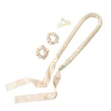 4 dụng cụ uốn tóc không dùng nhiệt, chất liệu cao su, tạo sóng tóc khi ngủ, kiểu tóc nơ, không gây hư tổn cho tóc. - Nhiều màu - Xem 7