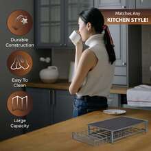 Crystals Coffee Pod Holder Stand 60 Capsules Storage Rack For Tassimo Rotating Capsule Organizer Kitchen - 查看 7