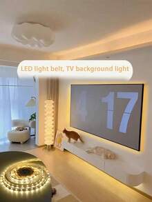 Flexible LED Light Strip, USB Powered, Button Switch Control; Cuttable LED Light Bar, Easy Installation, 10m/5m/3 Meters/2m/1m, Suitable For TV Backlight, Bedroom, Living Room, Corridor, Kitchen, DIY Decoration - Yellow - View 5