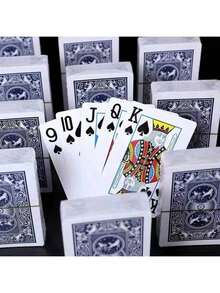 Waterproof Standard Playing Cards Set For Adults With Durable Box, Anti-Bend Paper Material, Ideal For Party Entertainment And Card Games, Age 14+, Multiple Decks (Pcs/Set) - Multicolor - View 1