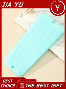 1 Tappetino in silicone extra large resistente al calore, custodia da viaggio portatile, per piastre arricciacapelli, piastre piatte e strumenti per lo styling dei capelli, tappetino resistente al calore per strumenti per capelli, custodia portatile per arricciacapelli. - nero - Visualizzare 19