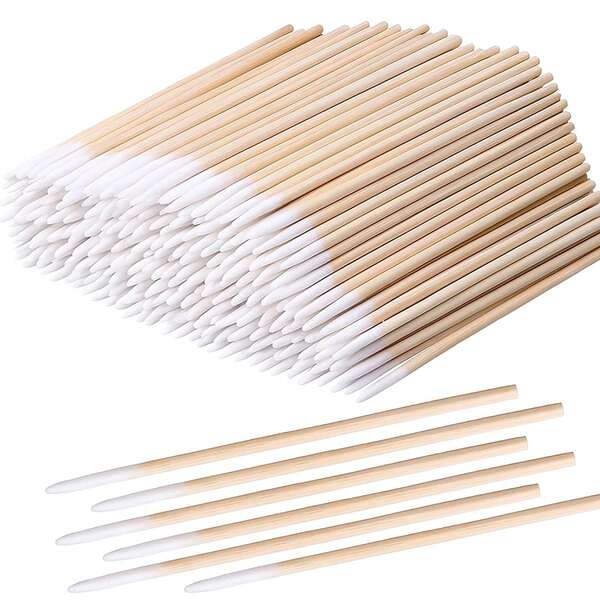 100/300/500/1000/2000/5000pcs Double-Ended Nail Polish Wipes, Small Double-Ended Eyebrow Tattoo Beauty Wiping Tools, Approx. 100pcs/Pack (Packaging Options: 1/3/5/10/20/50 Packs)