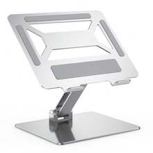 Soporte plegable y portátil de metal ajustable en ángulo y altura para computadora portátil - Ver 8