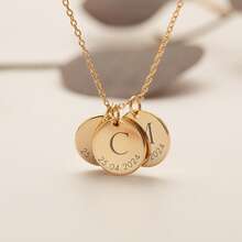 1 chiếc vòng cổ sinh nhật đầu tiên được cá nhân hóa, vòng cổ gia đình tùy chỉnh, vòng cổ cho mẹ mới sinh, vòng cổ khắc ngày kỷ niệm đầu tiên, quà tặng cho mẹ, quà tặng cho phái nữ, vòng cổ khắc theo yêu cầu, quà sinh nhật, quà kỷ niệm được cá nhân hóa, vòng cổ được cá nhân hóa - Nhiều màu - Xem 8