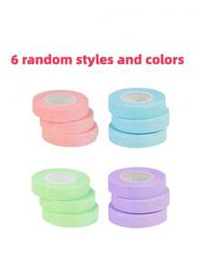 8pcs Professional Eyelash Extension Tapes, Made Of Non-Woven Fabric, Multi-Functional Self-Adhesive Tapes, Suitable For Women's Eyelash Extension Application - Multicolor - View 8