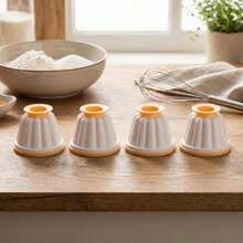 8/4/2pcs Ceramic Patterned Baking Molds And Ramekins, Microwave & Dishwasher Pudding Molds For Desserts, Quiches, Sauces - Ceramic Baking Dishes - Multicolor - View 10