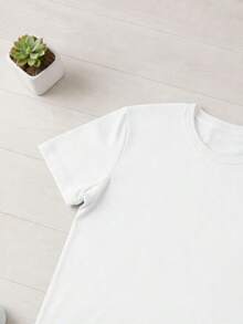 Camiseta Feminina com Estampa Inspiradora Moda Cristã Moderna e Atemporal - Branco - Visão 3
