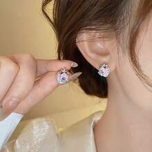 Delicia de fresa~ Aretes de fresa rosa, versátiles, lindos, etéreos, lujosos y elegantes - Multicolor - Ver 2