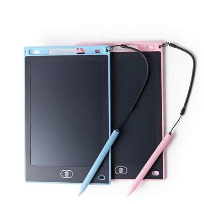 2pcs/1pc 8.5 Inch Colorful Graffiti Drawing Board, Electronic Painting Tablet Toy For Children 3-6 Years Old, Travel Game Activity Gift (Pink And Blue)