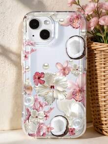 1 funda de teléfono eleganteNo incluye cordón ni soporte. Resistente a golpes. ResortStyleFashionTropicalIslandButterflyOrchidHibiscusCoralCoconut,SeashellFakePearlPatternPhoneCase,ThickTransparentProtectorCoverForSamsungA05,A05S,A13,A14,A15,A53,A54,A55,A56,S22,S23,S24,S25,11,12,13,14,15,16,17ProfessionalMax,InternationalVersion,NoTheHomeVersionSpringBirthday - Multicolor 2 - Ver 2